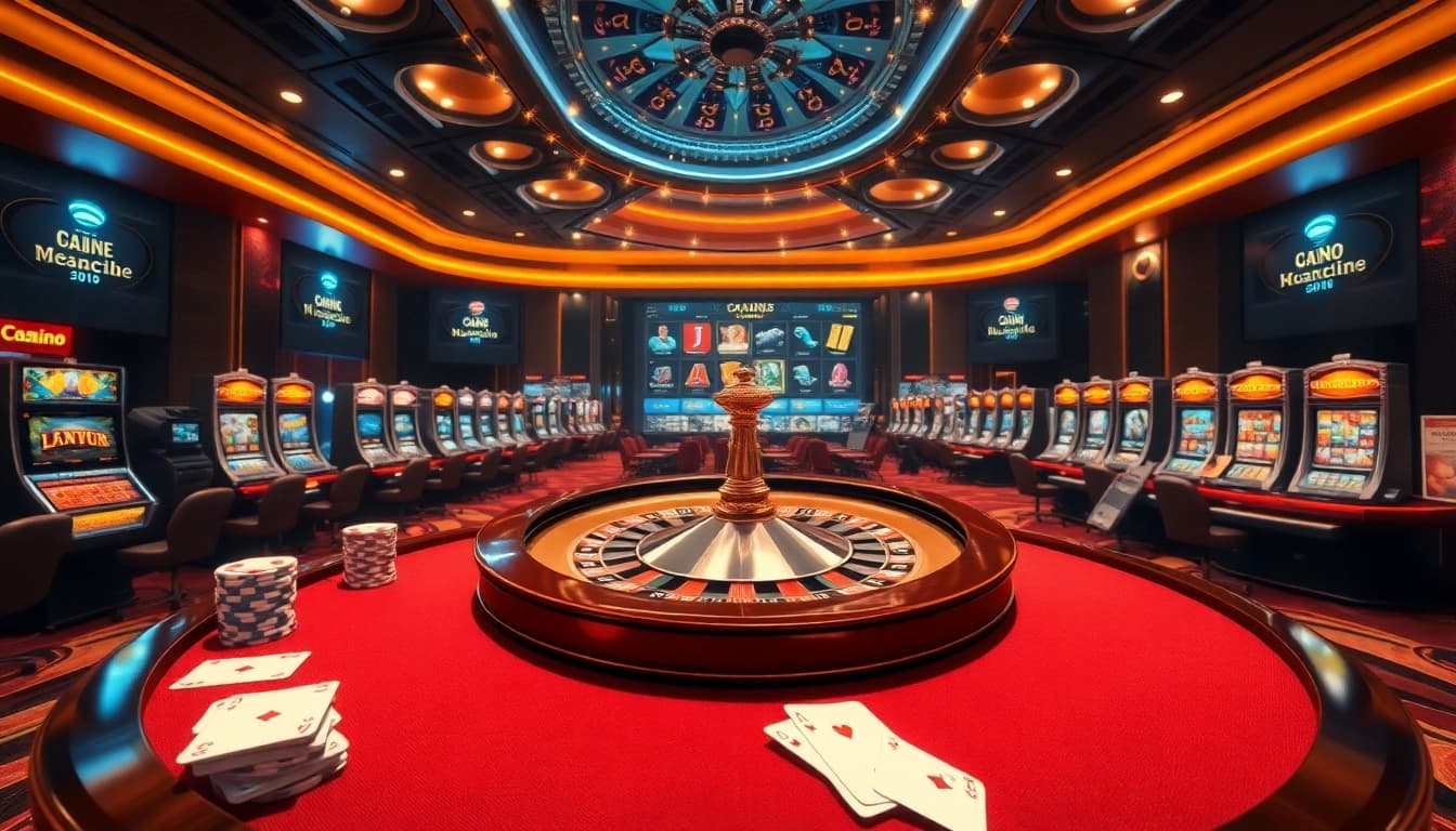 Vivez des sensations fortes avec un casino en ligne dynamique, comprenant des machines à sous colorées et des tables de poker.
