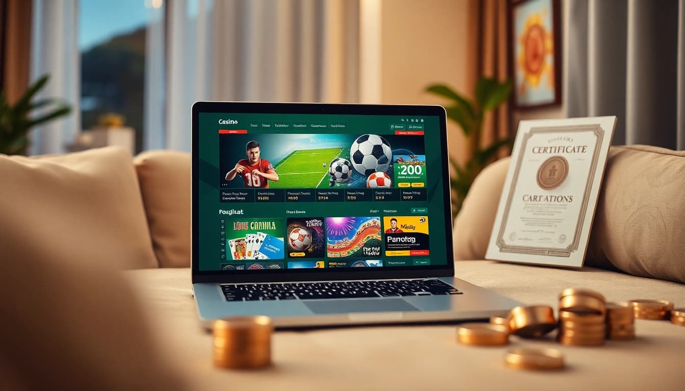 Secure online gambling interface on a laptop with 슈어맨 branding, showcasing a user-friendly experience.