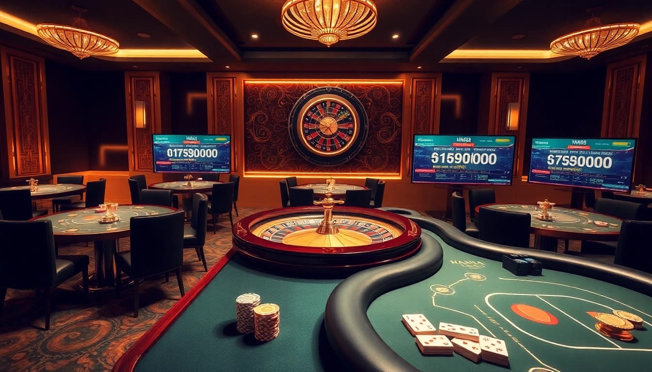 Experience vibrant gambling action on https://mm88.today/, showcasing poker and roulette excitement.