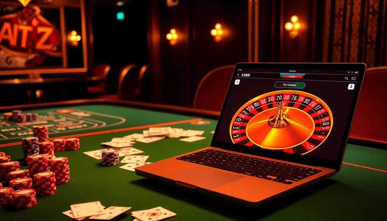 Experience thrilling gambling action at XX88 with vibrant casino tables and interactive gaming elements.