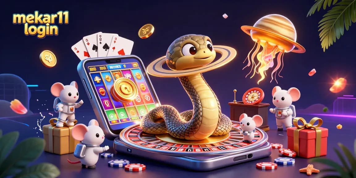 Engage with exciting games at mekar11 login as you watch astronaut mice betting on cosmic slots.