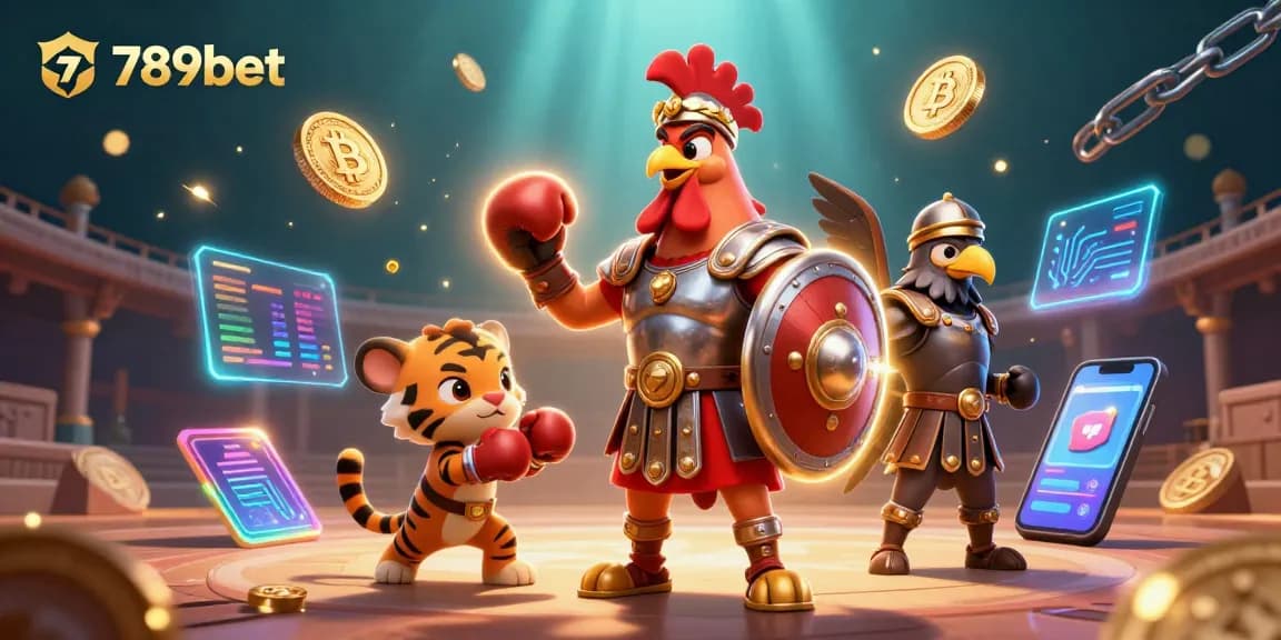 789bet mang đến trải nghiệm cá cược độc đáo với hình ảnh chiến binh gà trong sòng bài.