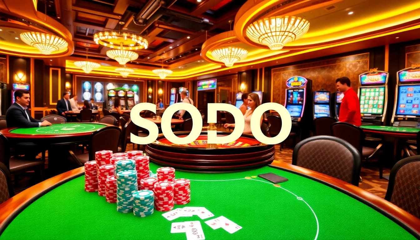 Experience the thrill of SODO casino with vibrant tables and exciting games.