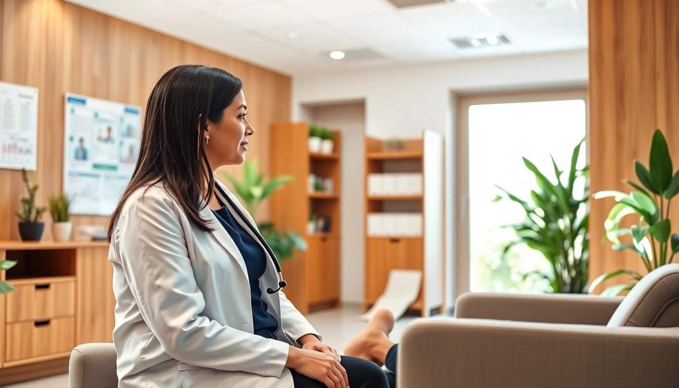 Patient consultation with a trusted private gp in a welcoming clinic environment