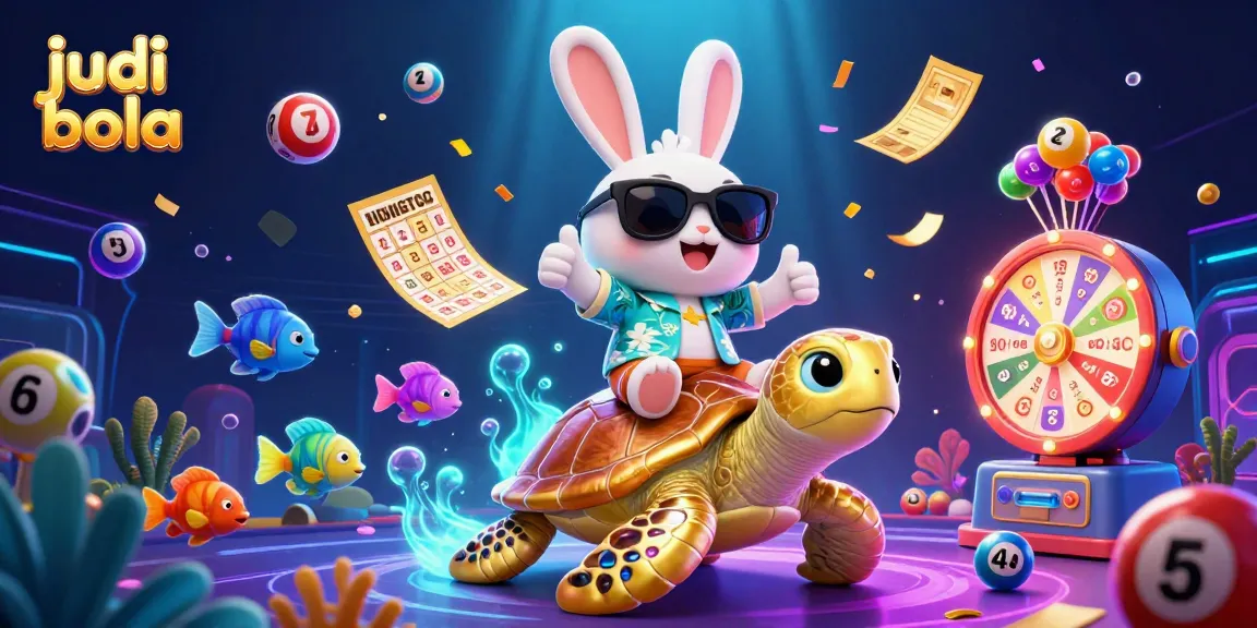 Experience thrilling judi bola action with playful characters and vibrant gambling elements in a captivating underwater scene.