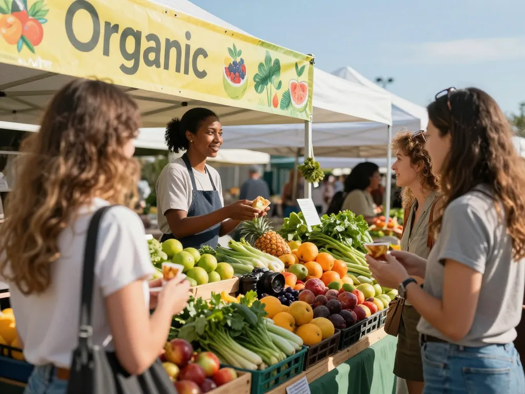 Local commerce market with fresh fruits and vegetables at https://forumup.org/shop/search.php?ca_id=&addr1=&addr2=&addr3=&schKeyword= showcasing community engagement.