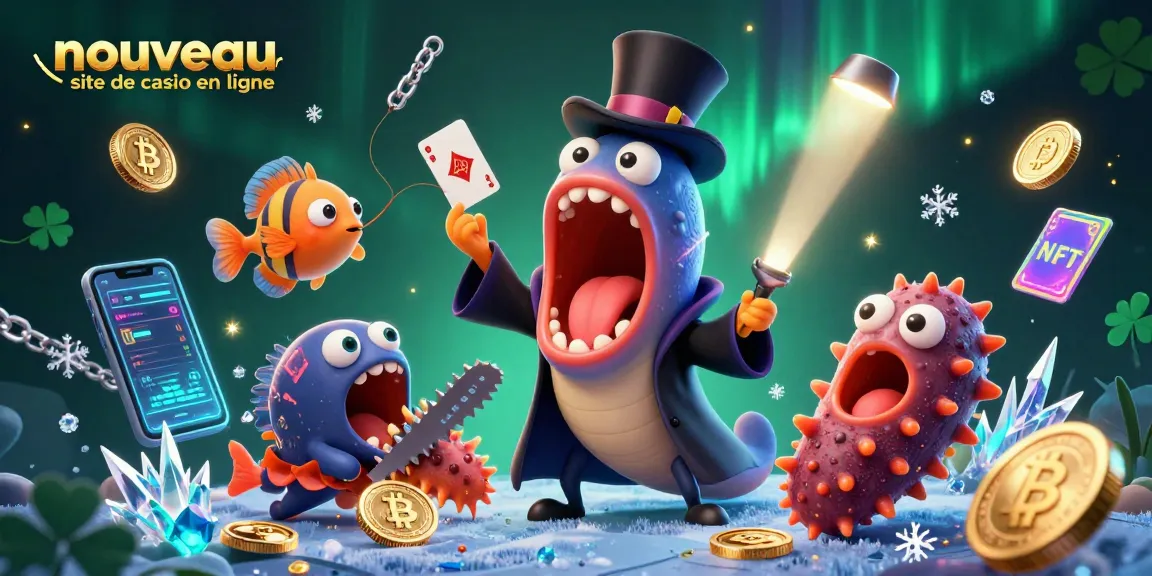 Le nouveau site de casino en ligne présente un spectacle coloré avec un poisson-lanterne, une anguille gulper et un concombre de mer.