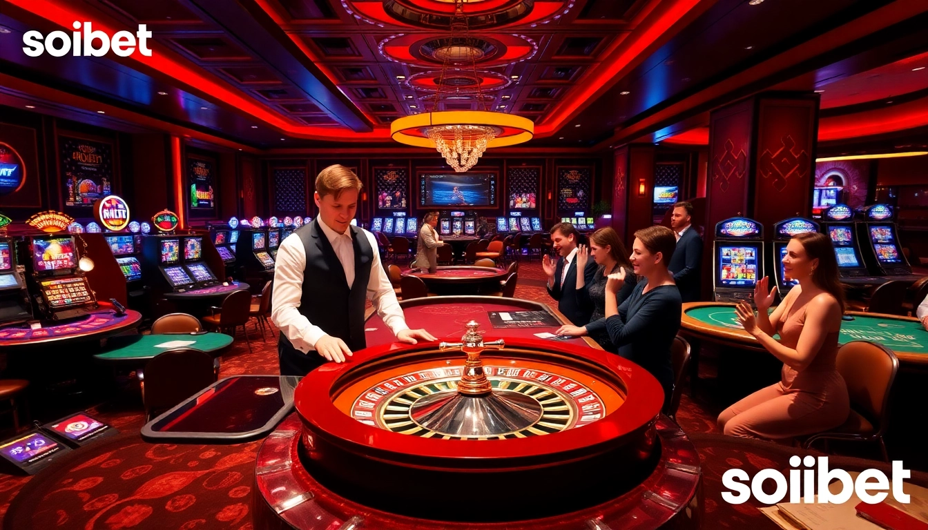 Experience thrilling gaming at soibet ออนไลน์ with vibrant casino tables and live dealer excitement.