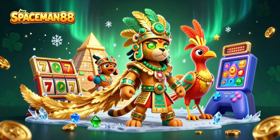 Spin and win big with SPACEMAN88's vibrant slot scene featuring lively game elements.
