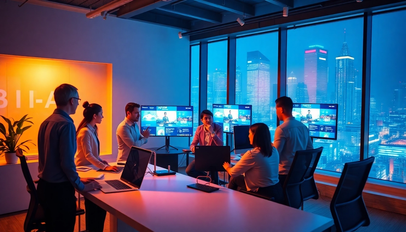 Visual representation of video to prompt AI technology in a creative workspace.