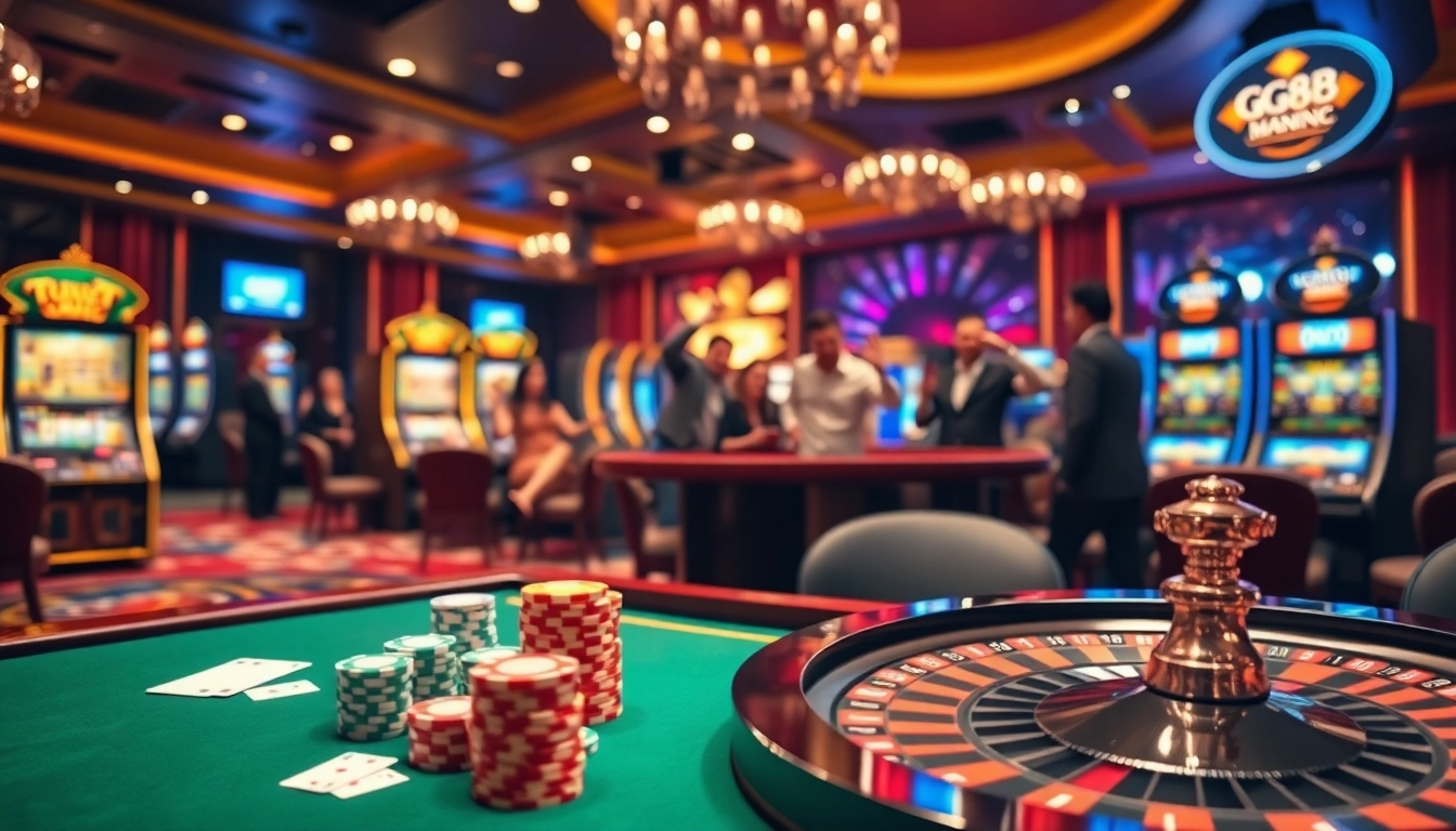 Experience excitement at https://gg88.biz/ with luxurious casino elements like chips, cards, and roulette.