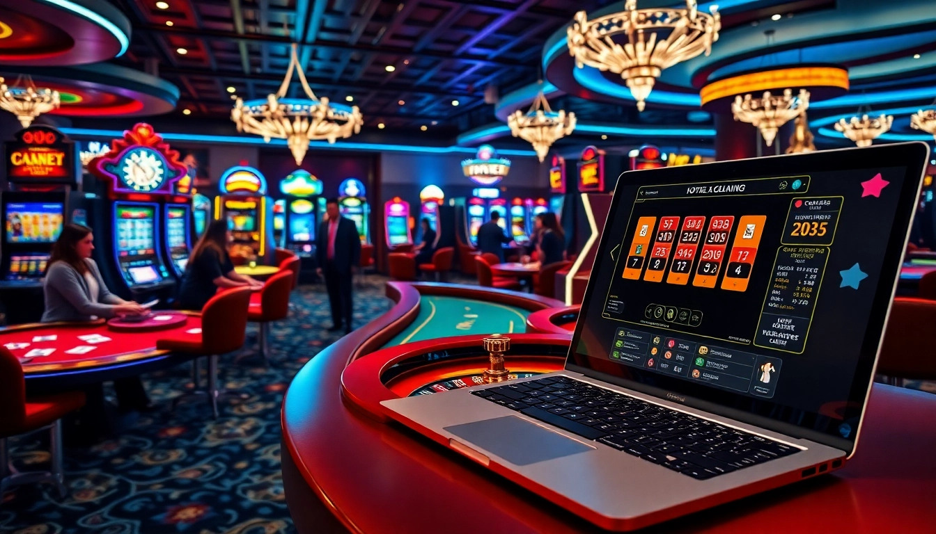 Vivez l'excitation du casino en ligne avec des tables de jeu glamour et une action de poker à enjeux élevés.