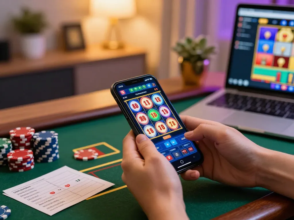 Engaging scenes of situs slot bet 200 gameplay from a mobile device, highlighting exciting betting options.