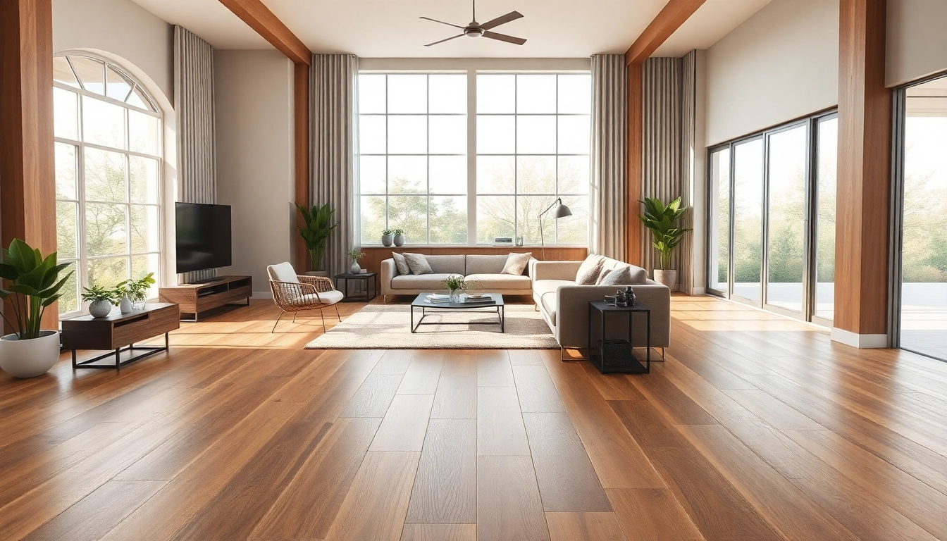 Enhance your decor with cheap vinyl flooring in a stylish living room.