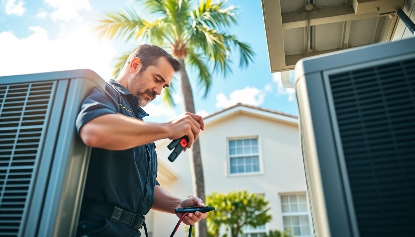 HVAC Repair Tampa technician expertly servicing an air conditioning unit in sunny Tampa.