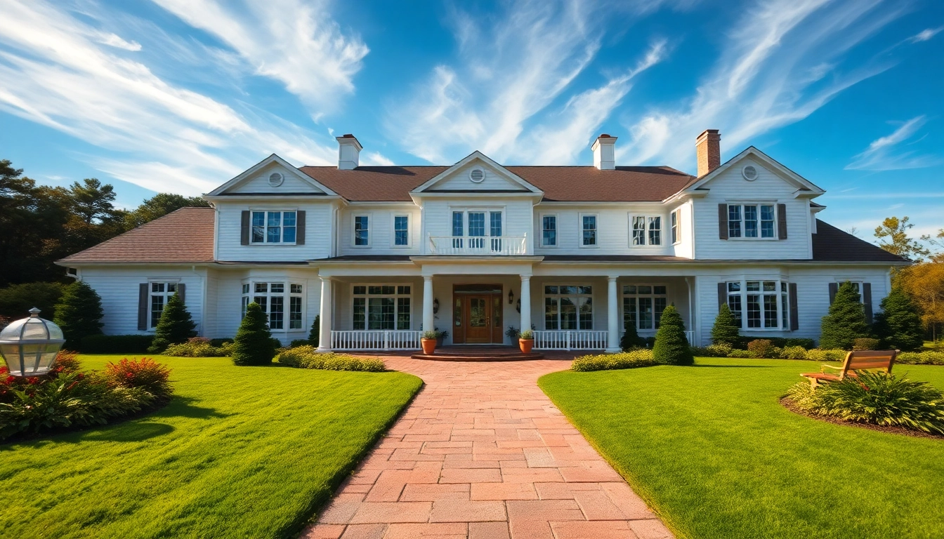 Explore the elegance of colonial home new build construction with intricate details and vibrant landscaping.