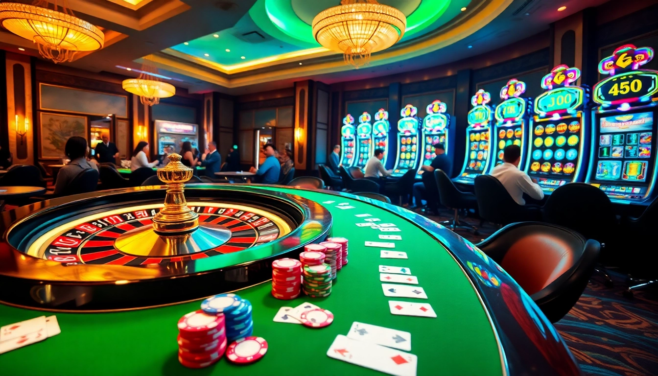 Experience thrilling gameplay at https://www.jl55.one/, featuring luxurious casino tables and vibrant betting elements.