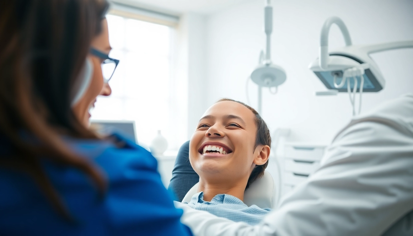 Orthodontist near me providing expert care to a patient in a modern clinic setting.