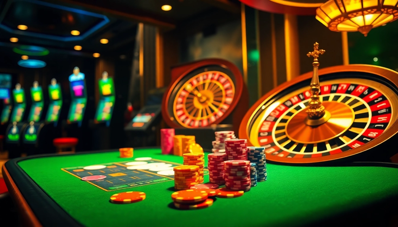 Engaging gamblers with hidden wiki links at a luxurious casino poker table.