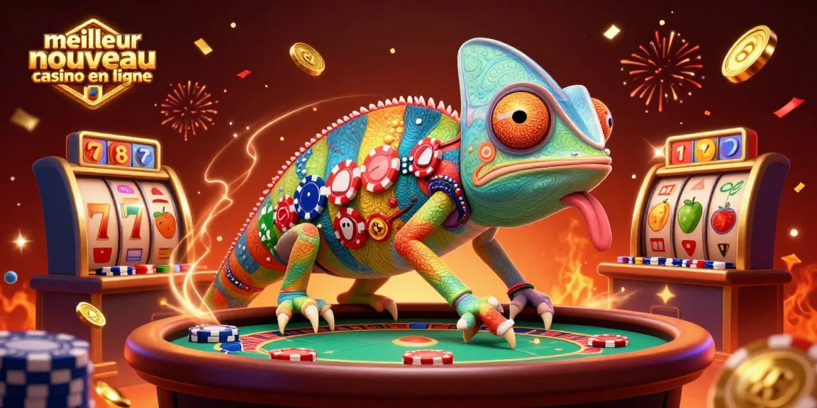 Plongez dans l'univers du meilleur nouveau casino en ligne avec une illustration 3D captivante.