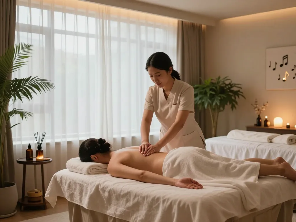 Experience 삼성동마사지 in a tranquil spa setting with relaxing ambiance.