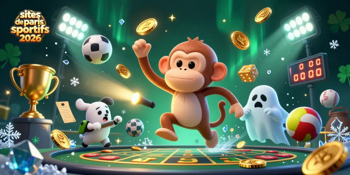 Des paris excitants sur les sites de paris sportifs 2026 avec des personnages de casino animés.