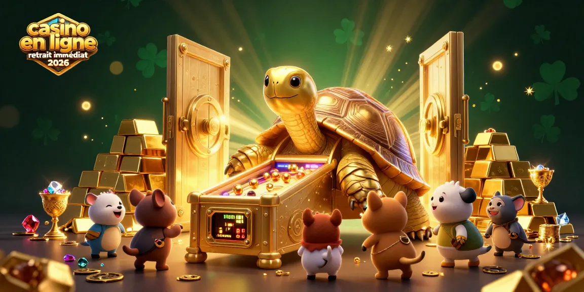 Jouer à casino en ligne retrait immédiat 2026 avec tortue et trésors brillants