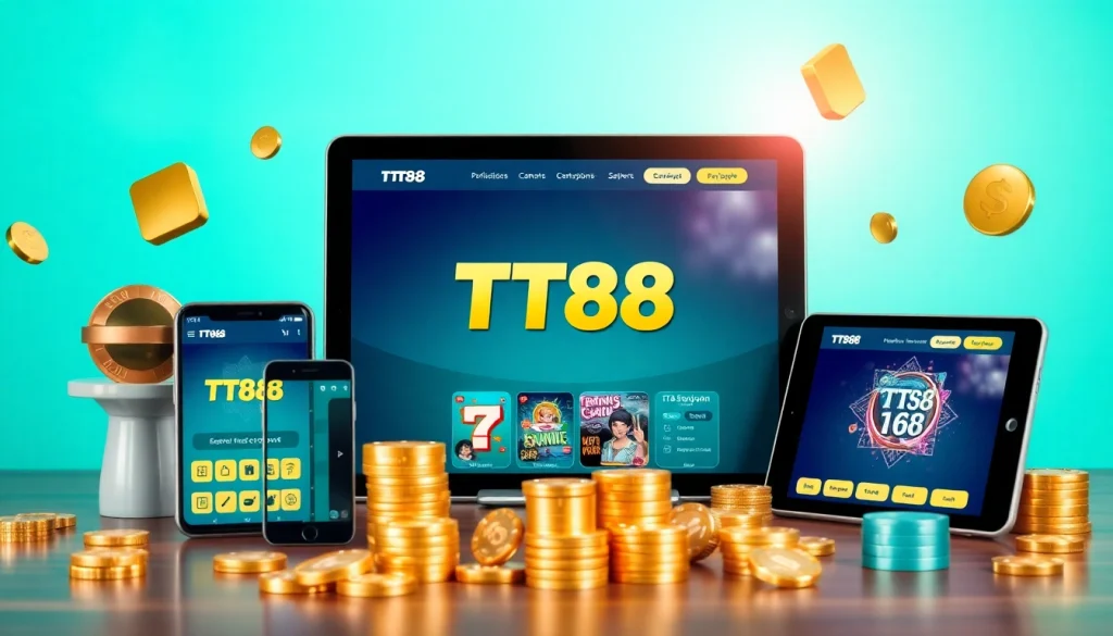 Experience the innovative TT88 online gambling platform, showcasing user-friendly features.