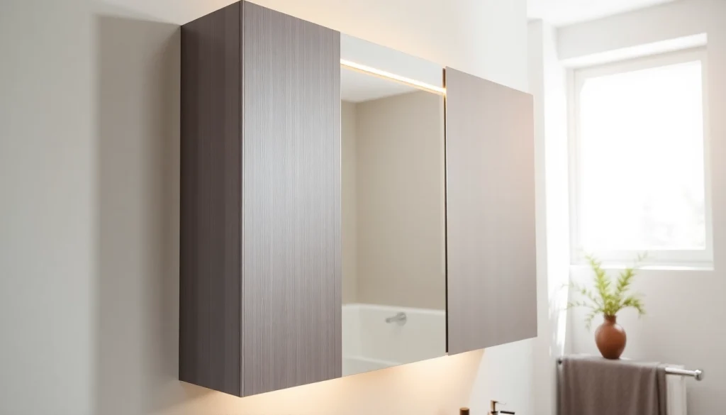 Verleihen Sie Ihrem Bad mit dem modernen sonni Spiegelschrank stilvolle Eleganz.