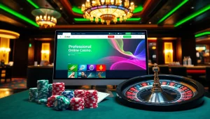 Experience vibrant gaming and thrilling bets at OK365KD.COM in this luxurious online casino setting.