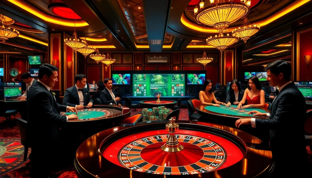 Experience kk win at a luxurious casino with high-stakes games and vibrant betting action.