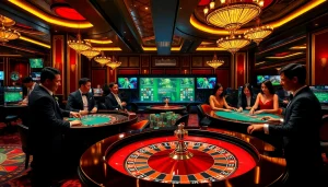 Experience kk win at a luxurious casino with high-stakes games and vibrant betting action.
