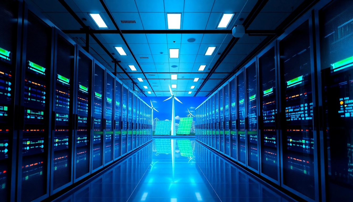 Visual representation of trusted cloud mining sites, featuring advanced AI technology in a modern mining facility.