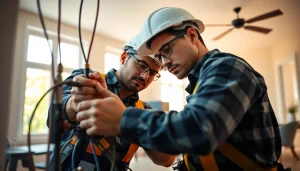 Explore electrician apprenticeship hawaii with a dedicated apprentice working in a sunny setting.