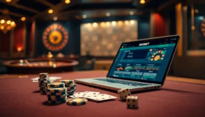 Experience the luxury of online betting with link alternatif sbobet displayed on a stylish casino interface.