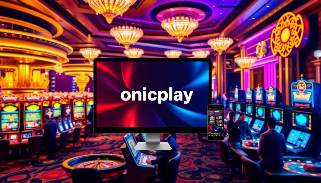 Experience thrilling online gameplay with link alternatif onicplay amidst a lively casino atmosphere.