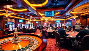 Nova88 casino players enjoying an exciting game of roulette with vibrant lights.