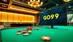Engage with exciting GO99 gambling action at a luxury casino table.