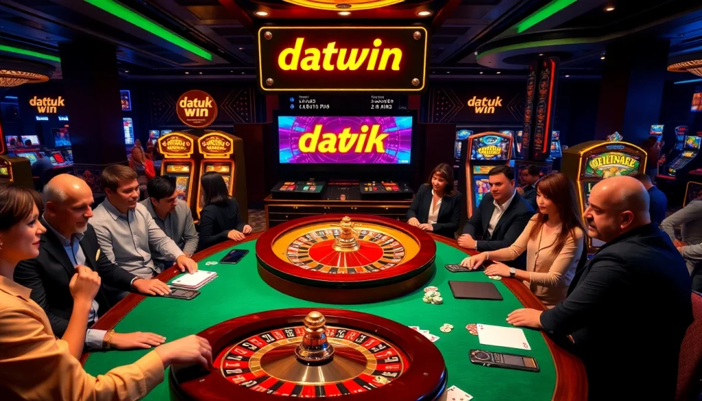 Rasakan sensasi bermain kasino dengan Datuk Win saat para pemain terlibat dalam permainan roulette yang seru.