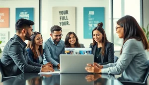 Find effective places where to post sales jobs through a dynamic office meeting.