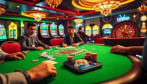Engage with https://s8glx.com at a vibrant casino scene, showcasing poker action and exciting games.