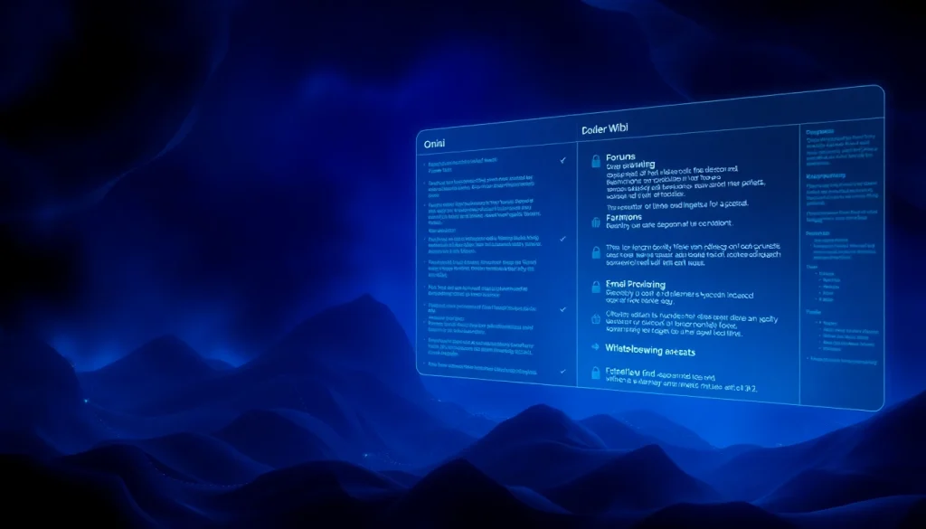 Explore the hidden wiki's dark web landscape, showcasing .onion links and security elements.