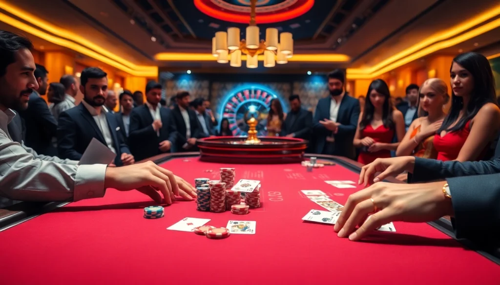 Join the excitement at https://mk8th.net/ with a thrilling casino game featuring vibrant poker chips and cards.