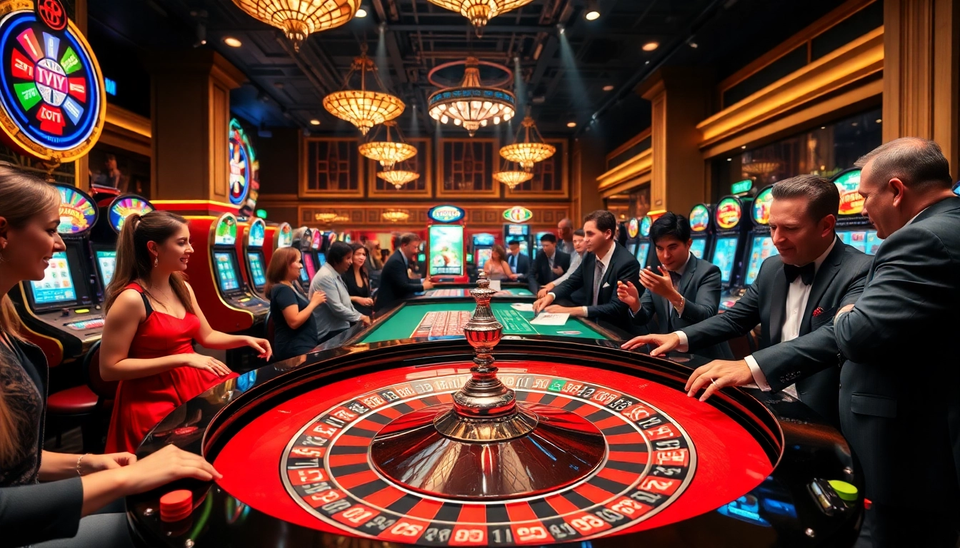 Betting excitement at a casino table featuring thrilling Truyên ma hay narratives and vibrant decor.