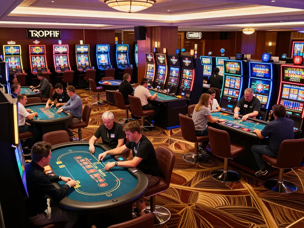 W 88 players engaging actively at a casino game table, capturing the excitement of live betting
