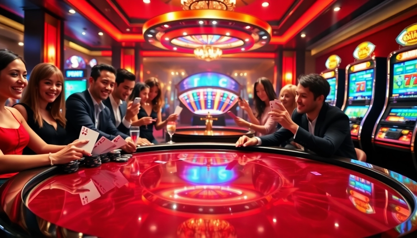 Vivez l'excitation du casino en ligne avec des joueurs immergés dans des jeux de poker et de roulette palpitants.