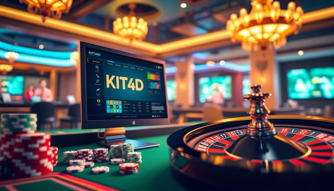 Terlibat dalam strategi kemenangan pada platform judi online eksklusif KIT4D yang menampilkan visual kasino berwarna-warni.