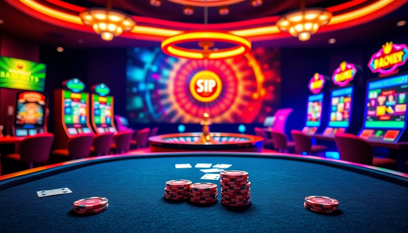 Experience the thrill of nhà cái thabet with a vibrant poker table and dynamic casino games.