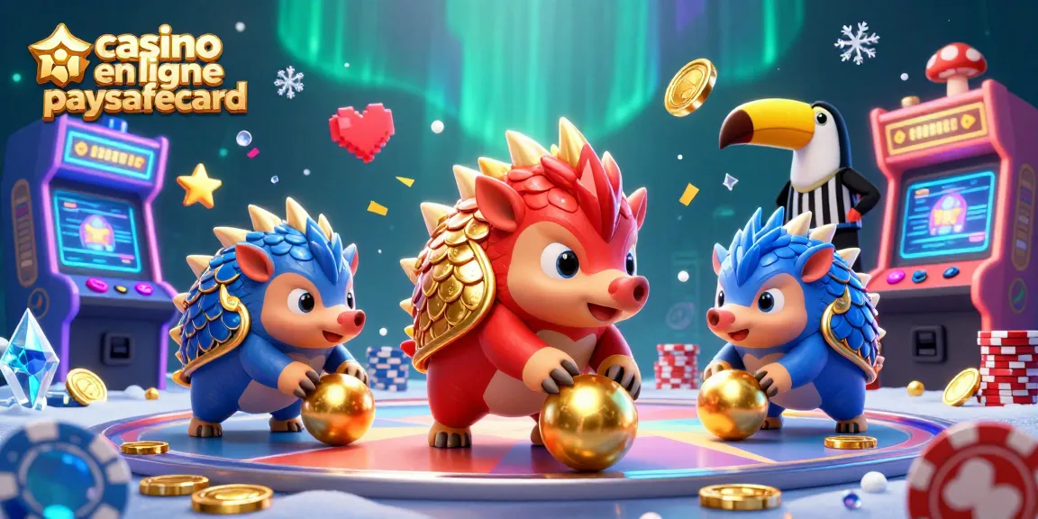 Jouer dans un casino en ligne paysafecard avec des pangolins rivaux et des jeux lumineux.
