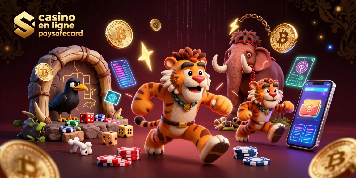 Découvrez le casino en ligne paysafecard, un environnement de jeu dynamique avec des éléments de crypto-monnaie.